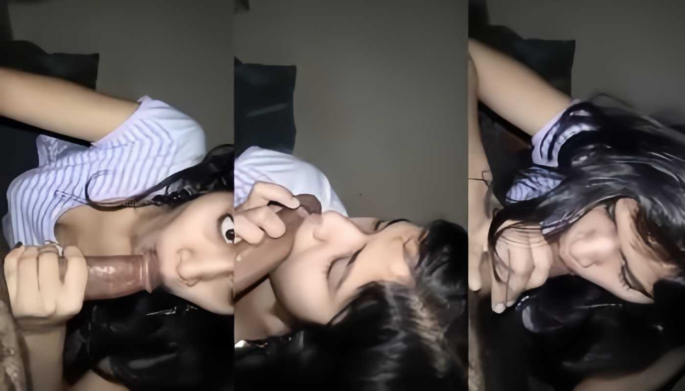 Very Cute horny Girl Sucking Dick