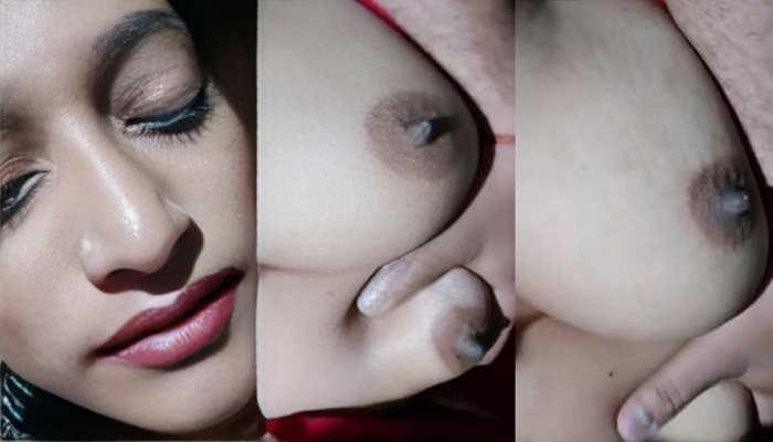 Very Sexy Married Girl Boob Pressing