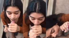 Cute Nepali Girfriend Giving Handjob & Blowjob