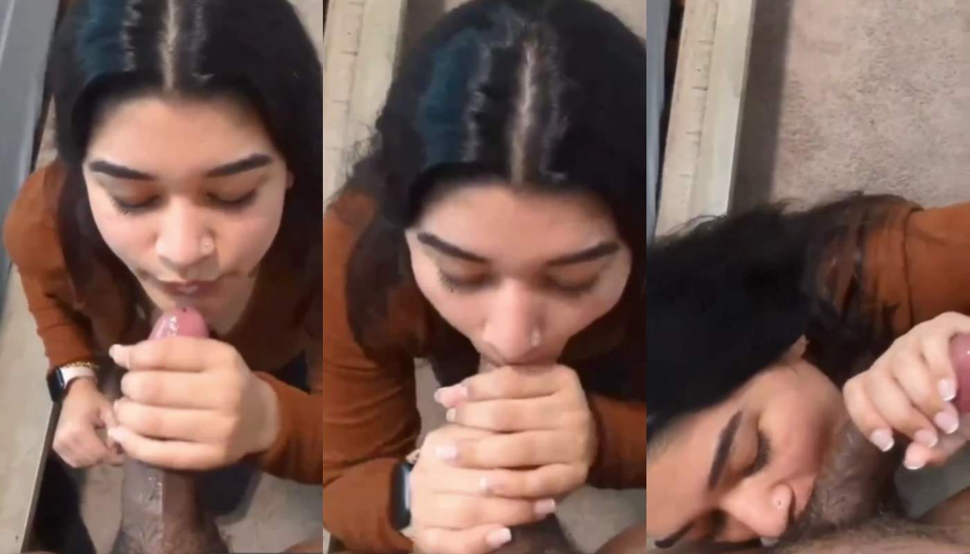 Cute Nepali Girfriend Giving Handjob & Blowjob