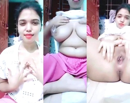Horny Desi Girl Shows Big Boobs and Fingering