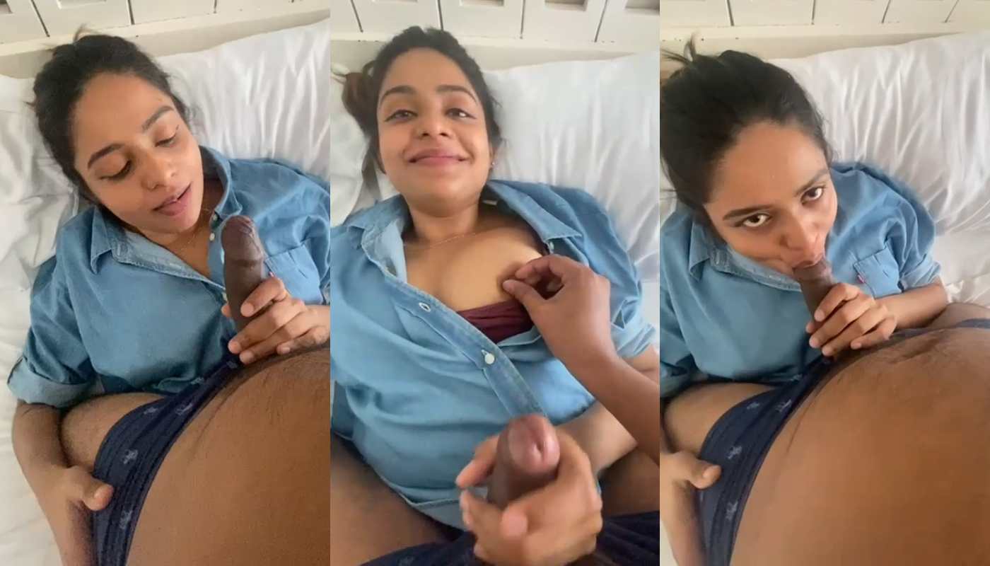 Beautiful Indian girl blowjob and viral xxx MMS