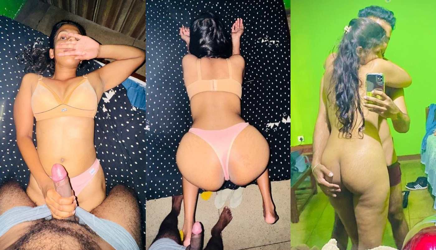 Big Ass Beautiful Sri Lankan Girlfriend with Her Lover in a Green Room. Blowjob and Trying to Fuck