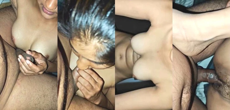 Desi Slim Wife Blowjob and Ridding Dick