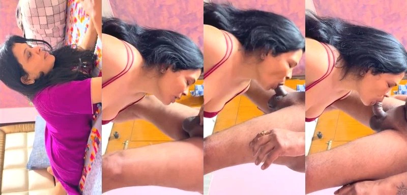 Horny Desi Wife Blowjob